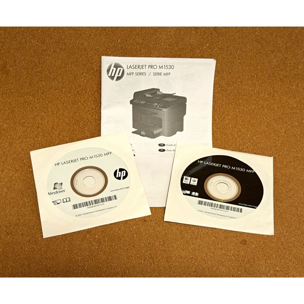 HP LaserJet Pro M1530 MFP Setup/Driver Software CD for Windows/Mac English